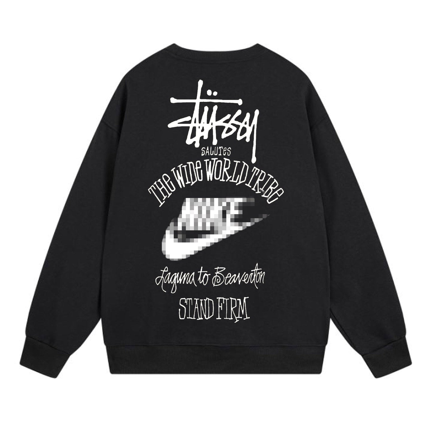 Stussy The Wide World Tribe Sweatshirts Teen Long Sleeve Sweatshirts
