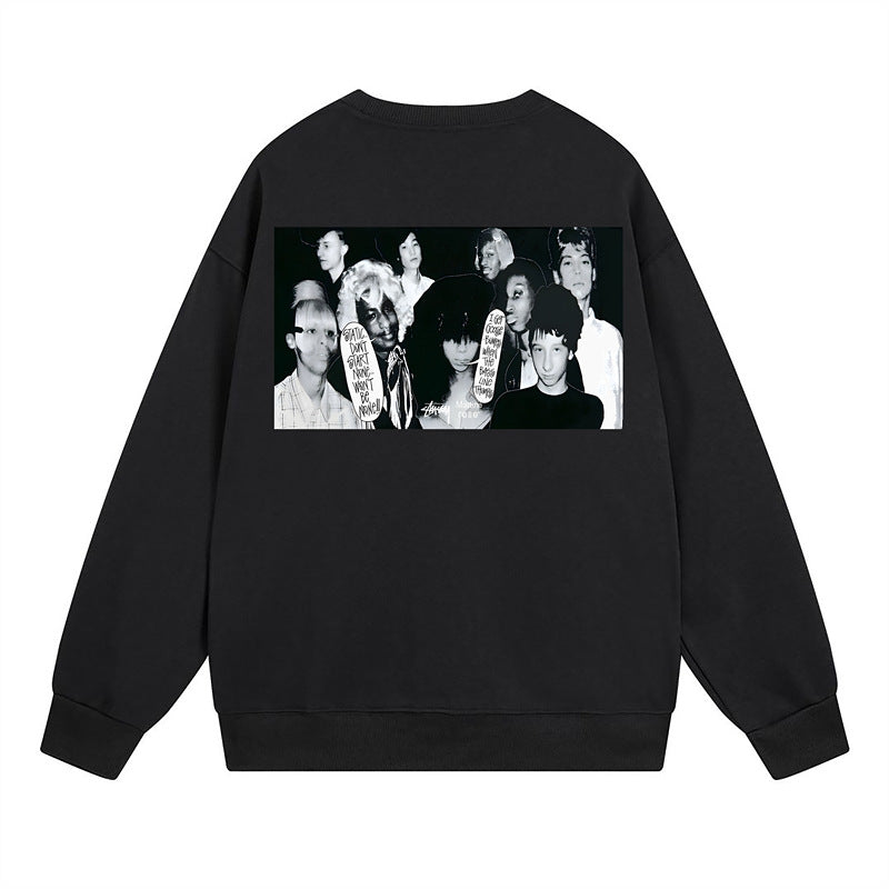 Stussy Sweatshirts Crew Neck Fleece Sweater