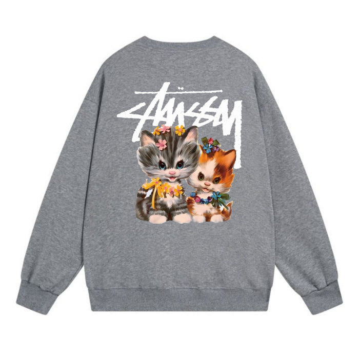 Stussy Sweatshirts Teen Long Sleeve Sweatshirts