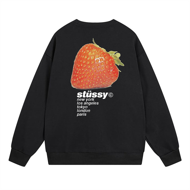 Stussy Sweatshirts Autumn/Winter Fleece Couple Sweatshirts