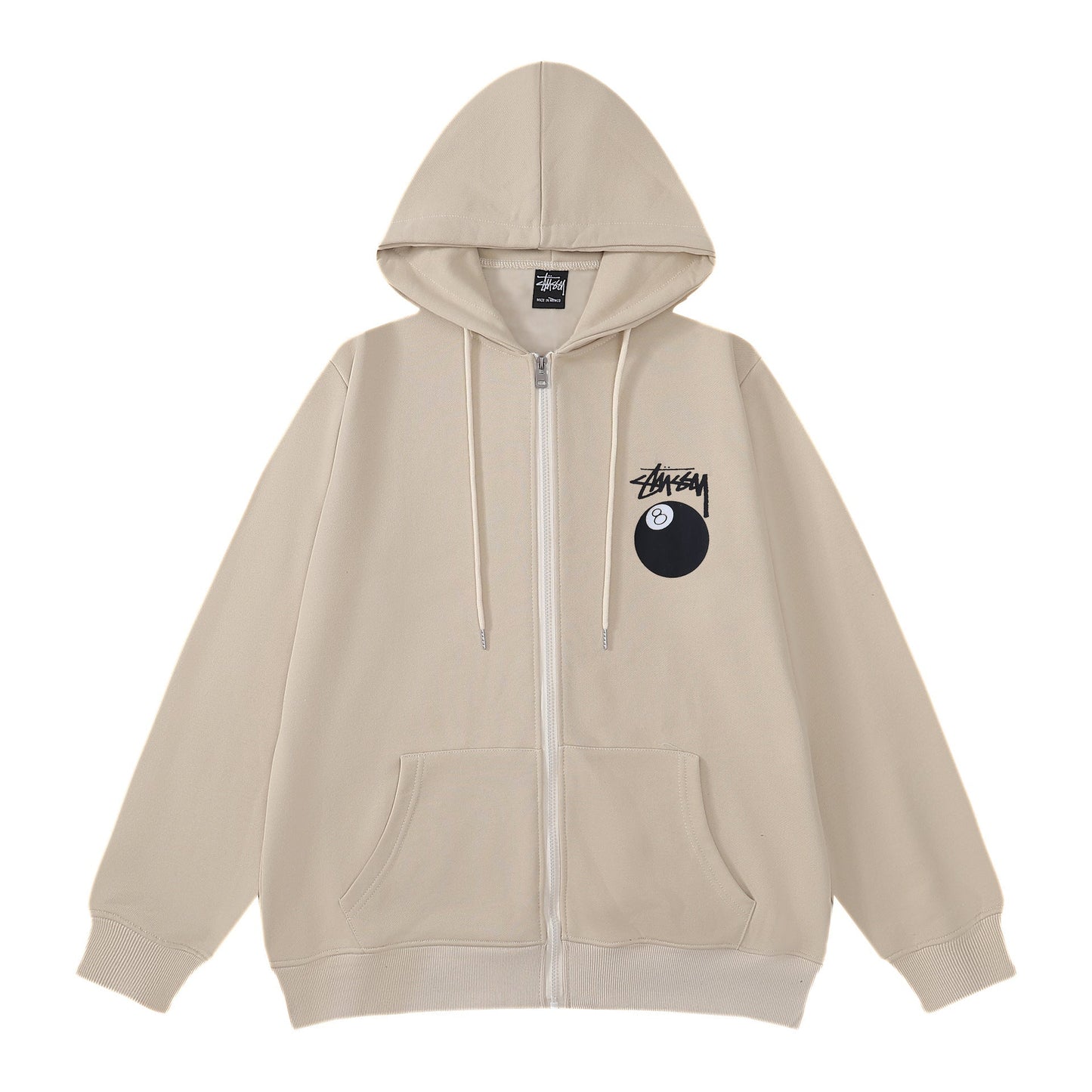 Stussy Hoodie Embroidered Fleece Fashion Hooded Sweater