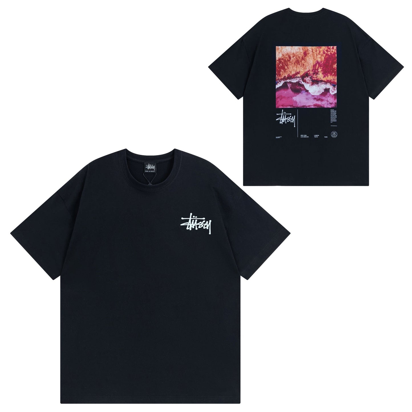 Stussy T Shirts Casual Versatile Loose T Shirts Couple