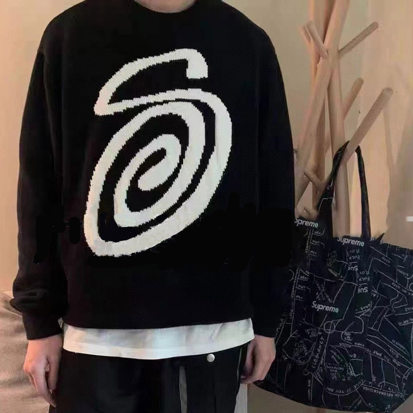 Stussy Sweatshirts Crew Neck Fashion Knitted Sweater