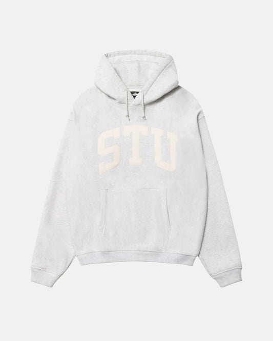 STU APPLIQUE HOODIE WHITE