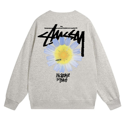 Stussy Sweatshirts Autumn/Winter Fleece Couple Sweatshirts