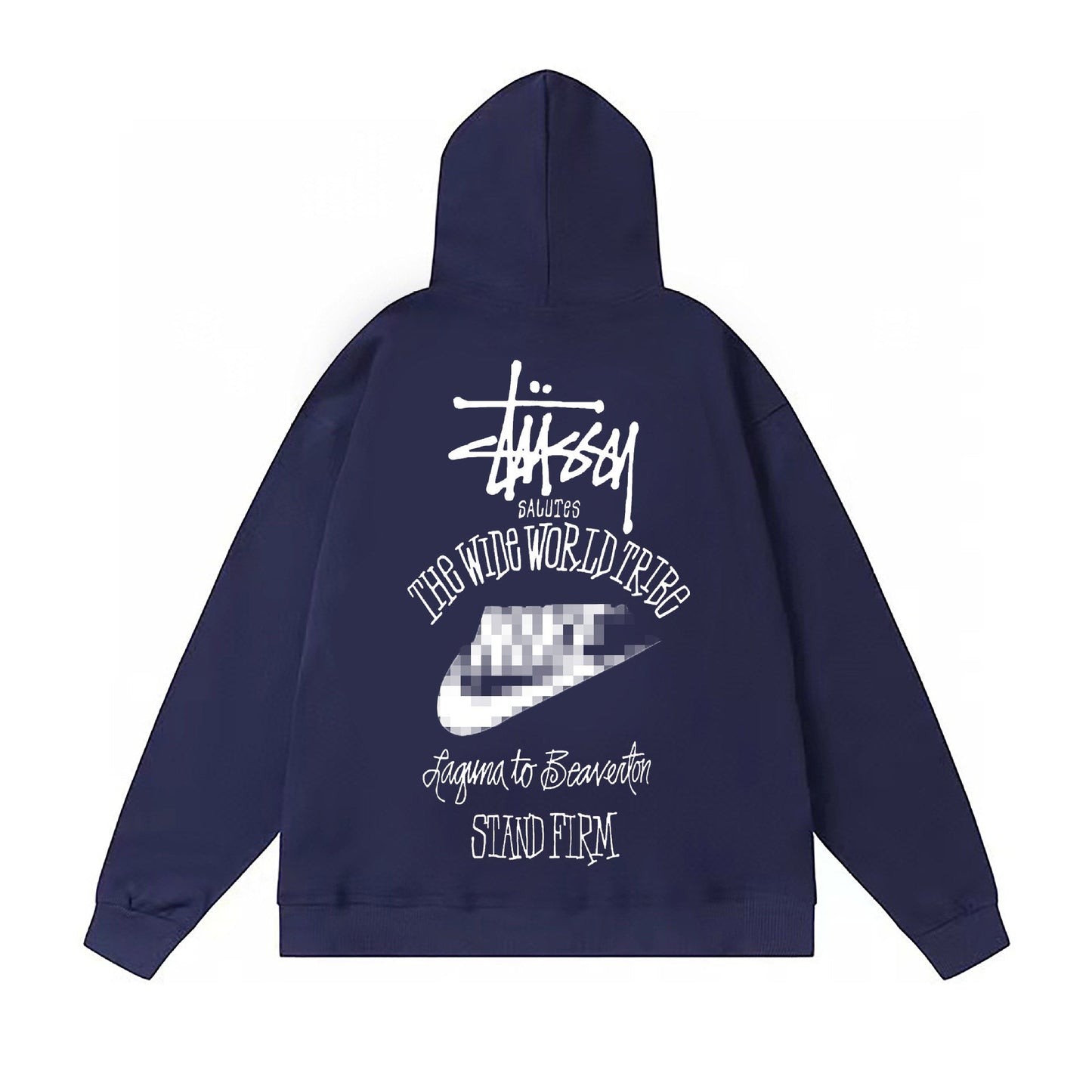 Stussy The Wide World Tribe Hoodie Fall/Winter Fleece Hooded Sweater