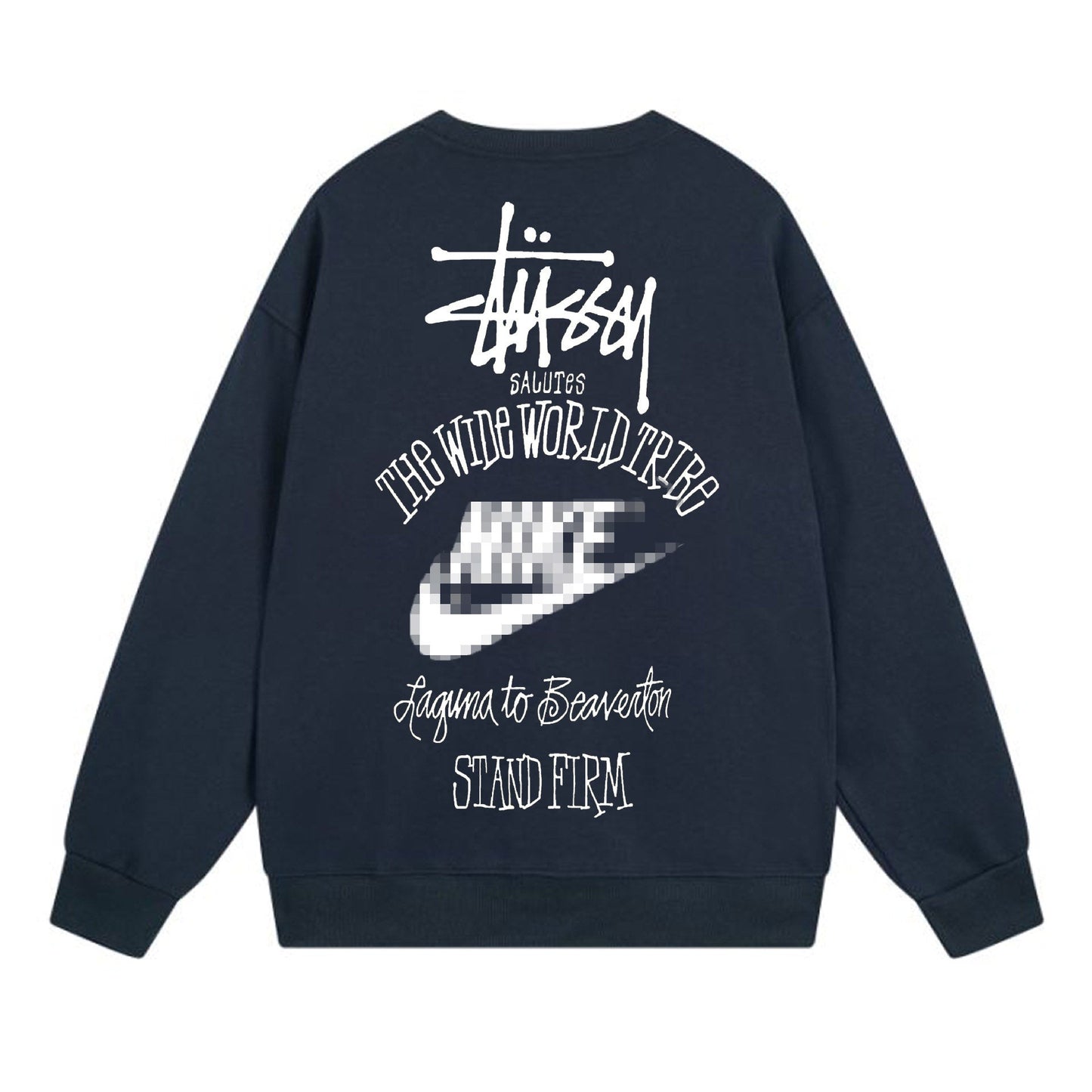 Stussy The Wide World Tribe Sweatshirts Teen Long Sleeve Sweatshirts