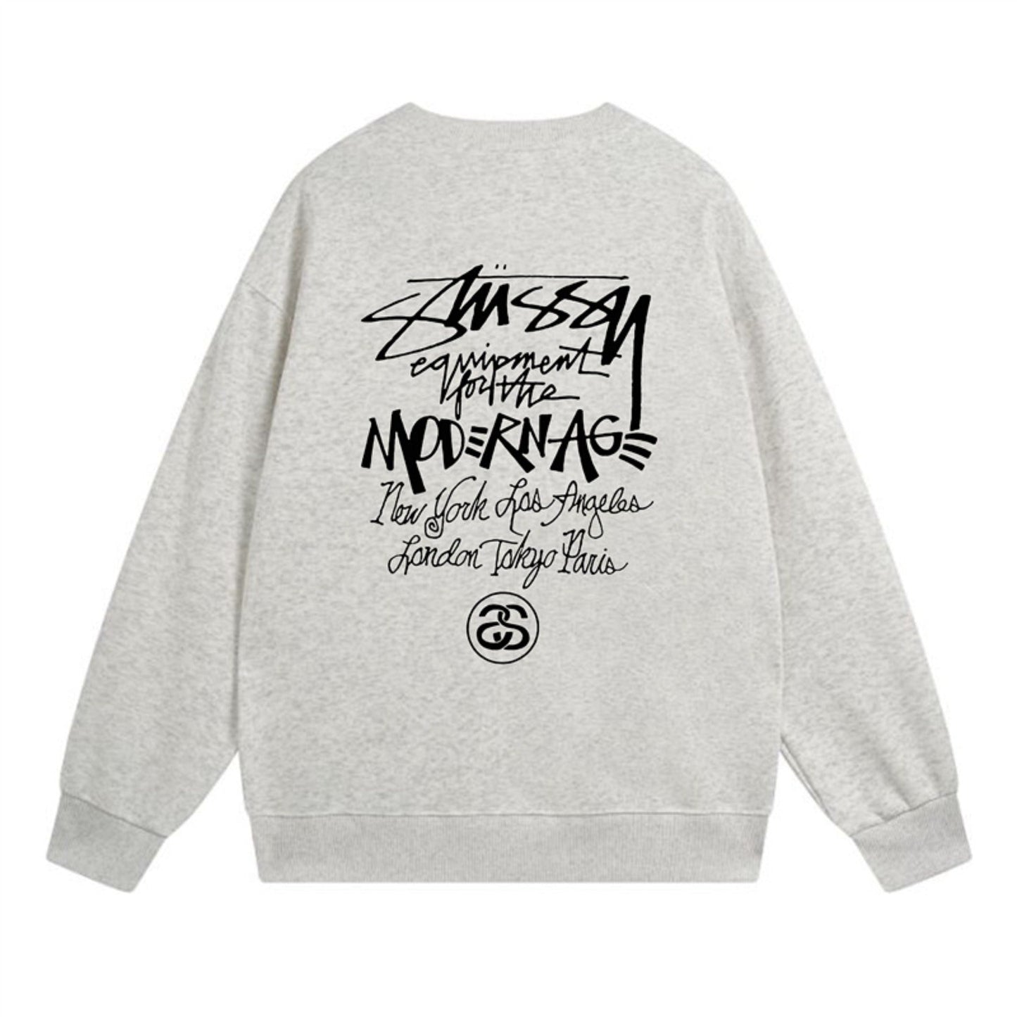Stussy Sweatshirts Crew Neck Fleece Sweater