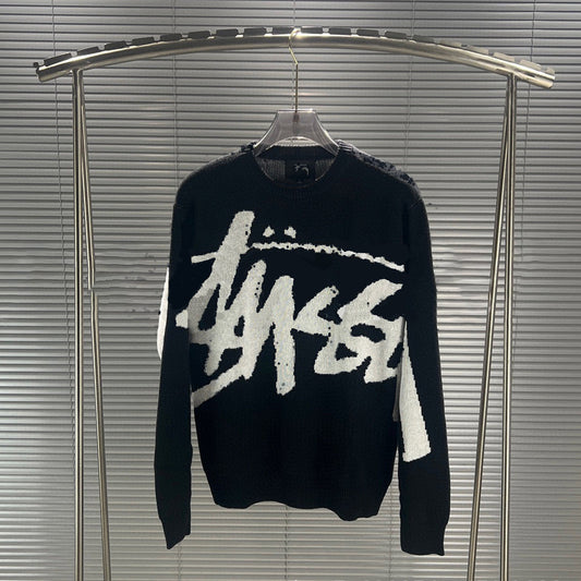 Stussy Sweatshirts Crew Neck Fashion Knitted Sweater