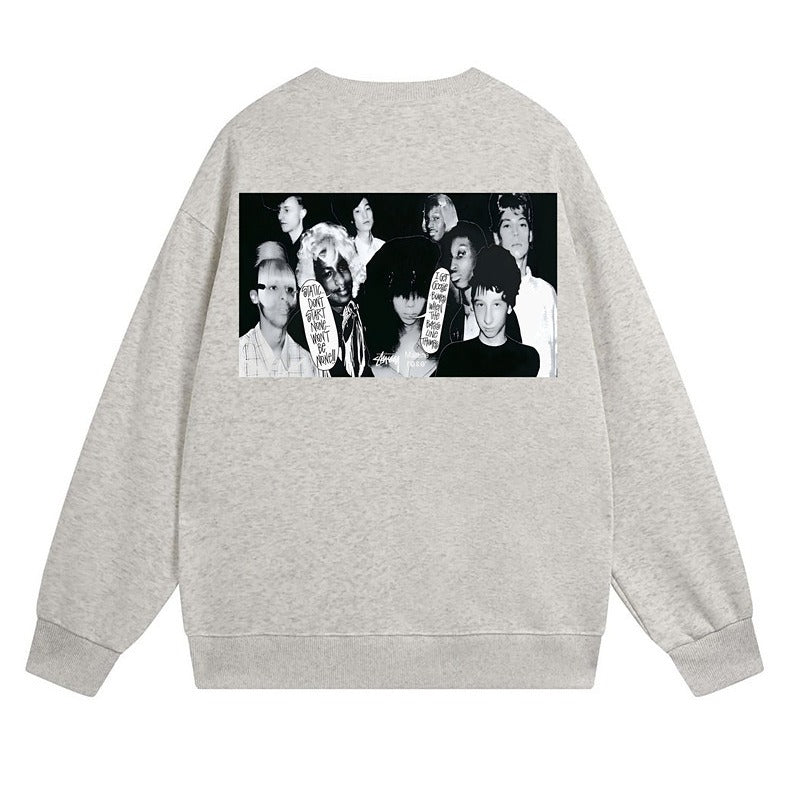 Stussy Sweatshirts Crew Neck Fleece Sweater