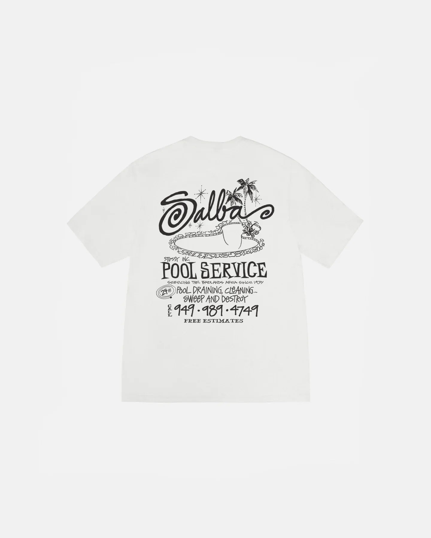POOL SERVICE TEE PIGMENT DYED