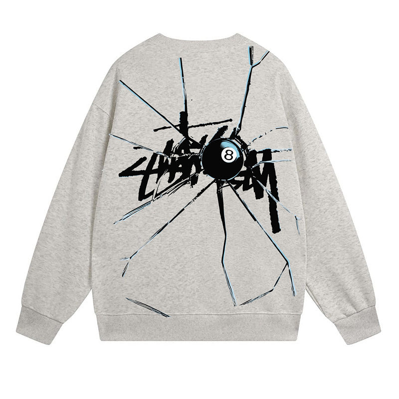 Stussy Sweatshirts Autumn/Winter Fleece Couple Sweatshirts