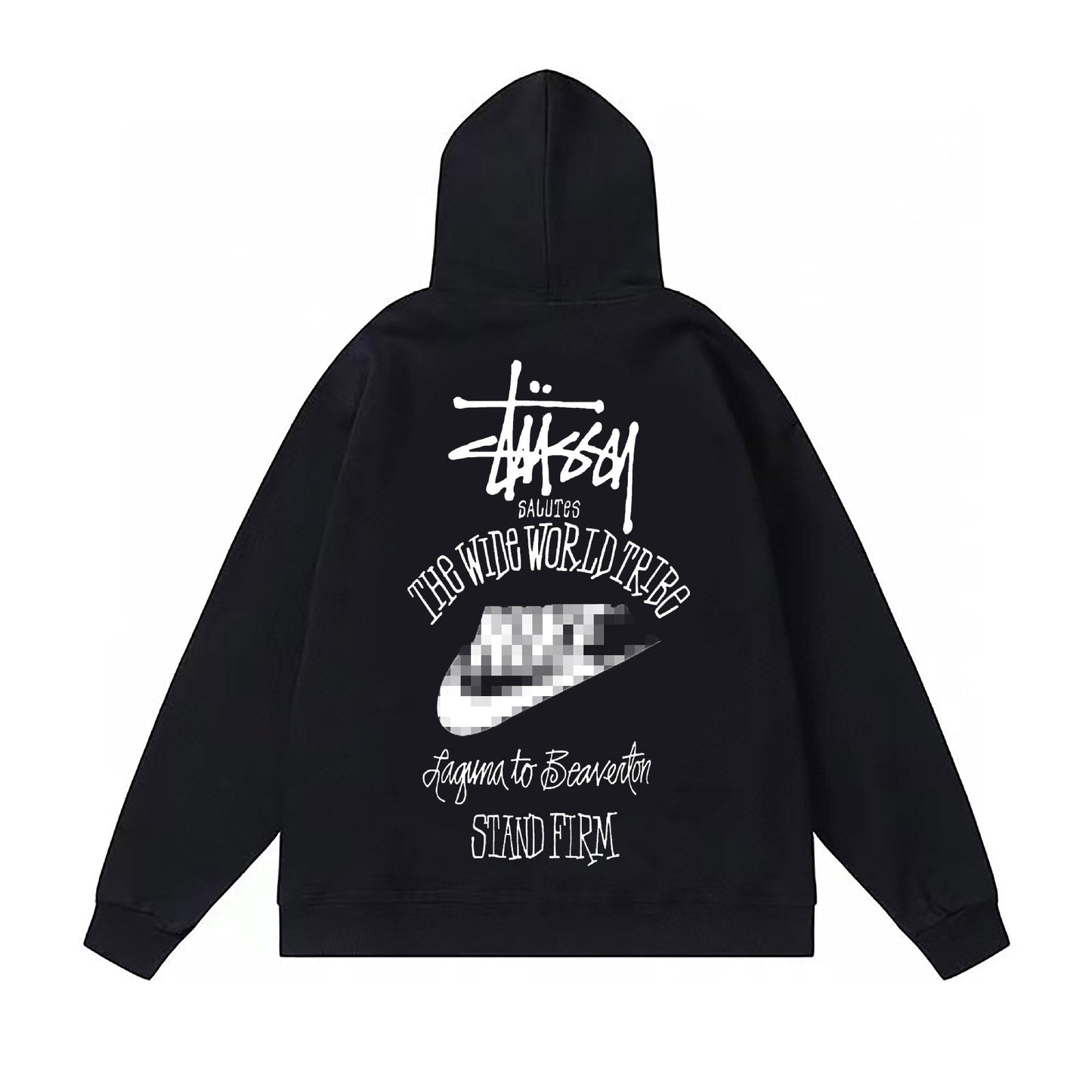 Stussy The Wide World Tribe Hoodie Fall/Winter Fleece Hooded Sweater