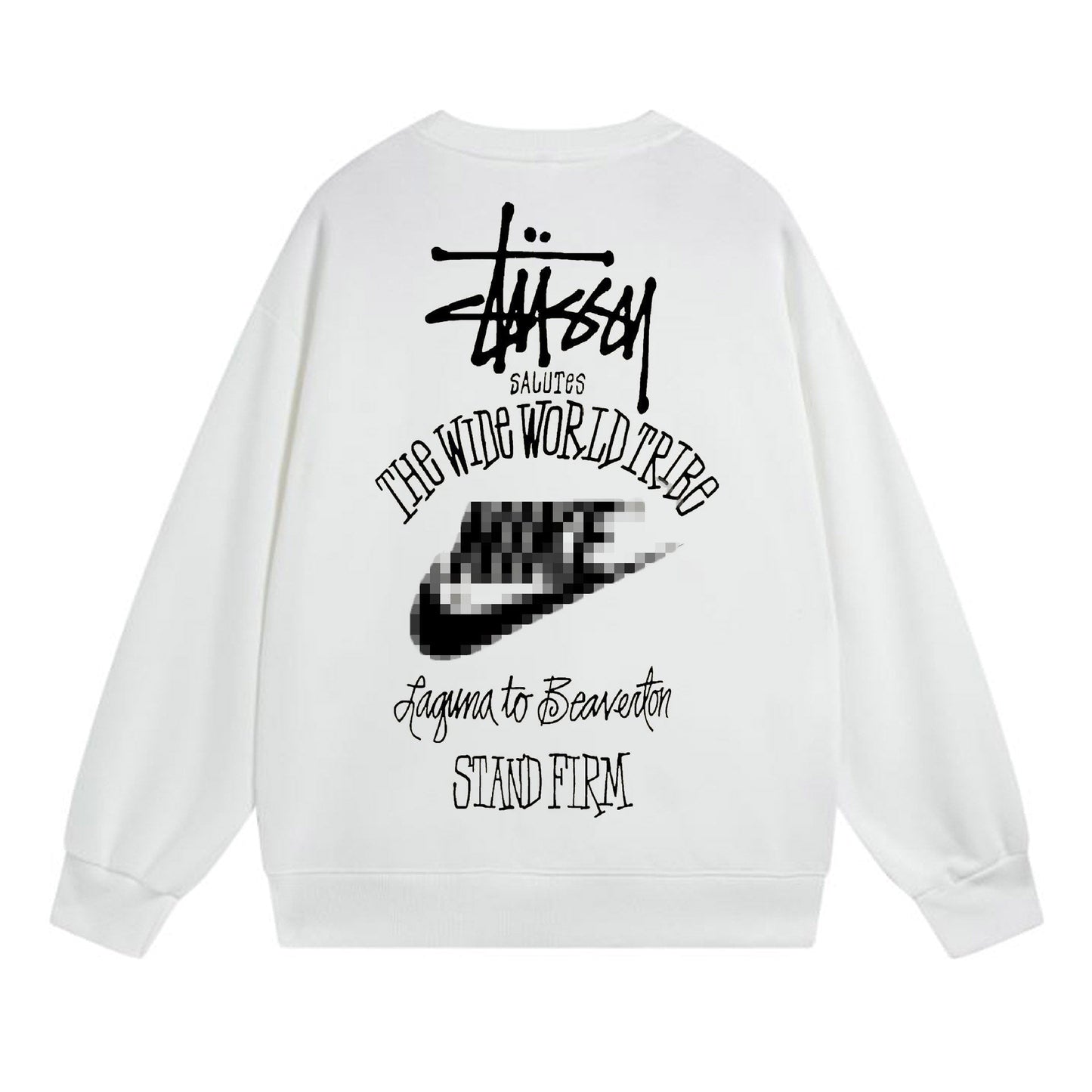 Stussy The Wide World Tribe Sweatshirts Teen Long Sleeve Sweatshirts