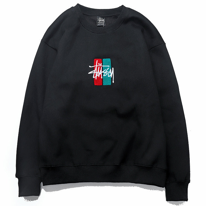 Stussy Sweatshirts Embroidered Fashion Sweater