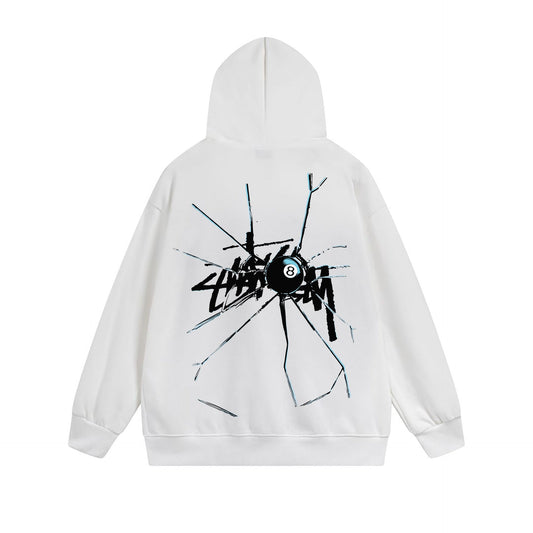 Stussy Hoodie Zip Cardigan Hooded Sweater