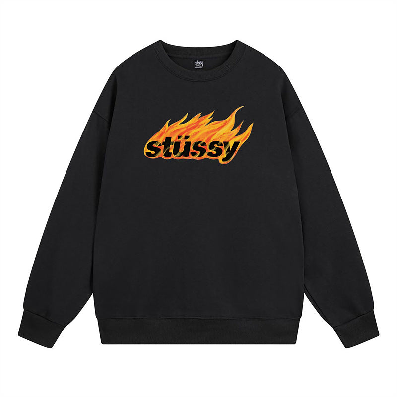 Stussy Sweatshirts Crew Neck Fleece Sweater