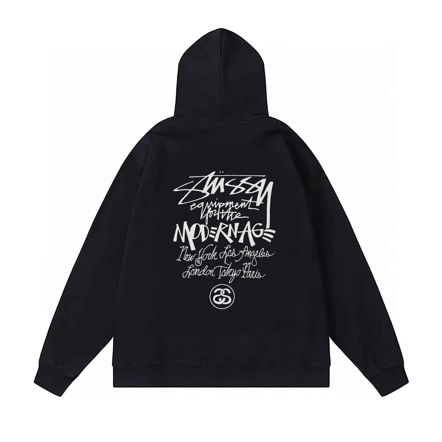 Stussy Hoodie Fall/Winter Fleece Hooded Sweater