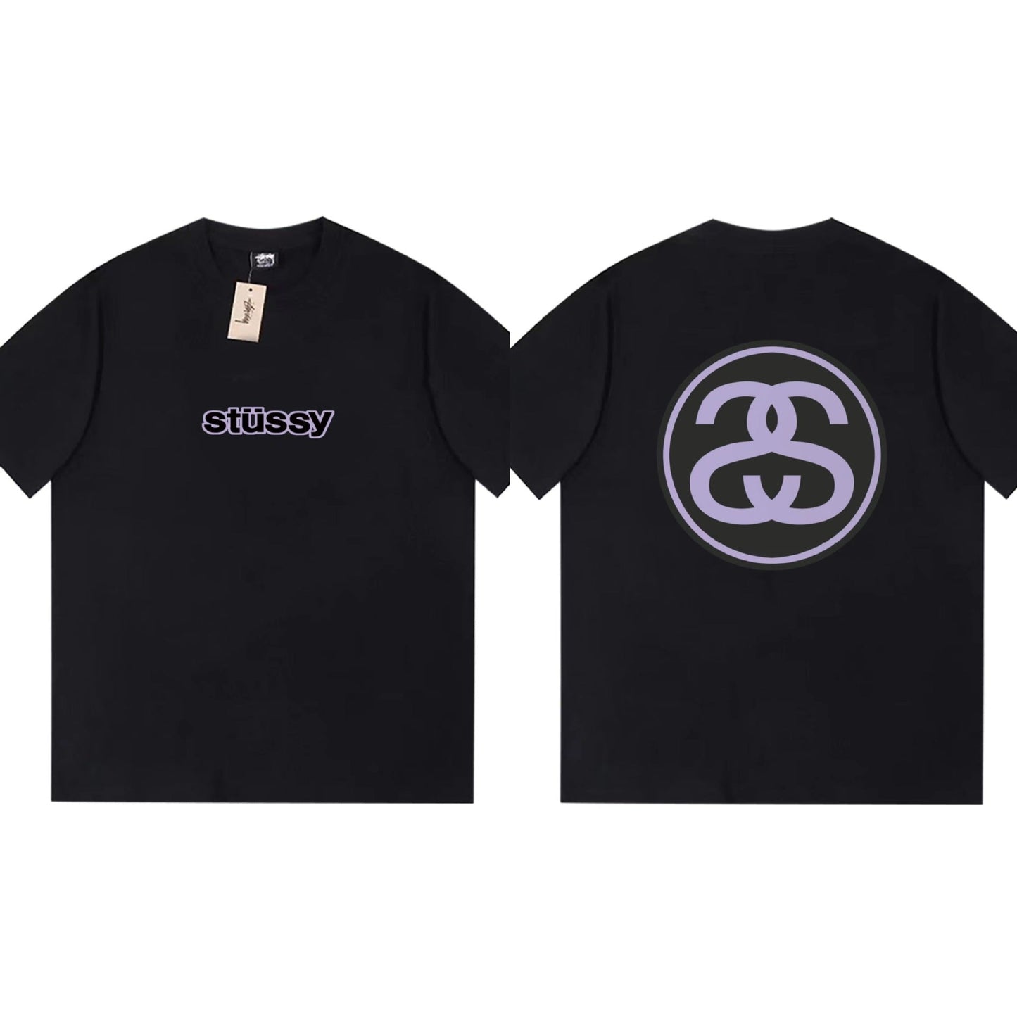 Stussy T Shirts Loose Casual T-Shirts Same for Men and Women