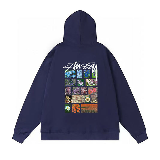 Stussy Hoodie Fall/Winter Fleece Hooded Sweater