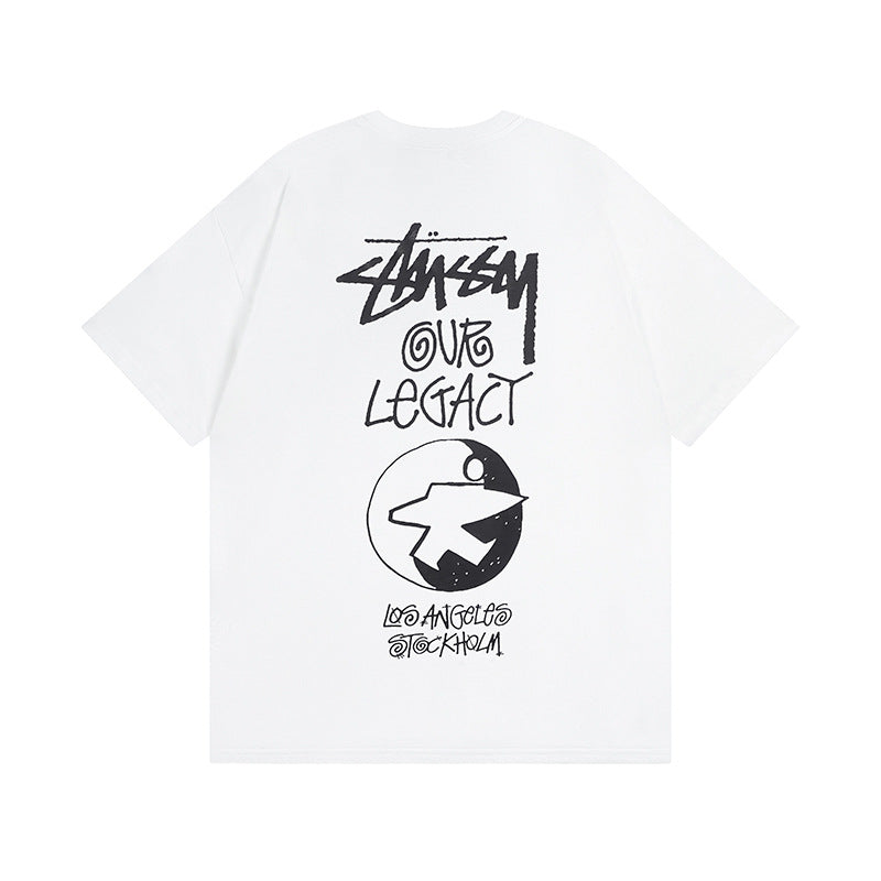 Stussy T Shirts Casual Loose Couple T Shirts