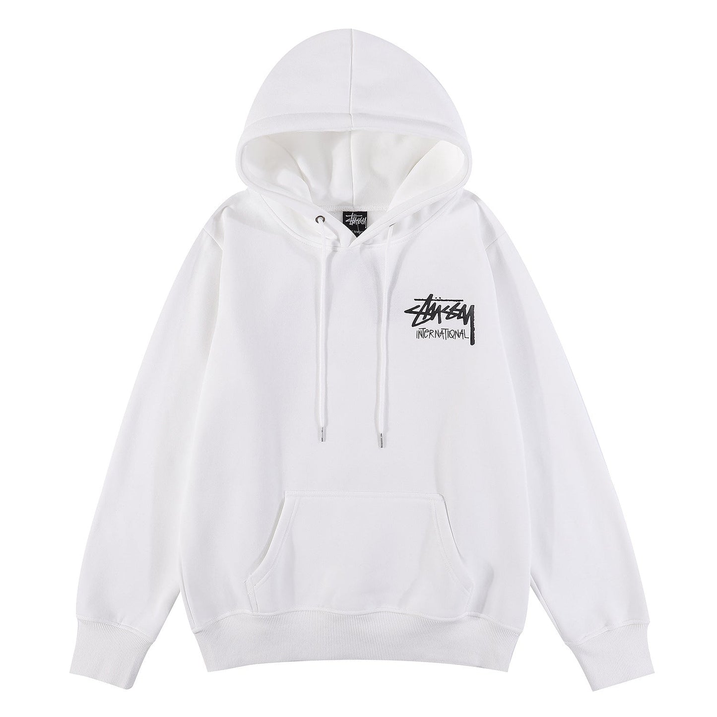 Stussy Hoodie Embroidered Fleece Fashion Hooded Sweater
