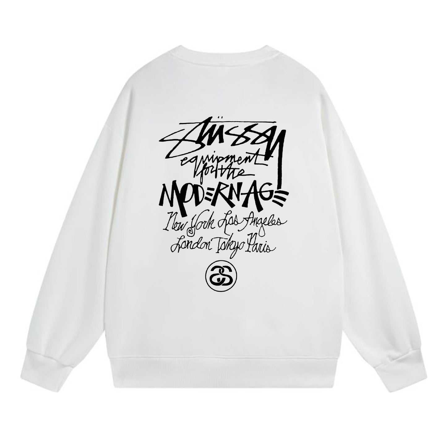 Stussy Sweatshirts Crew Neck Fleece Sweater