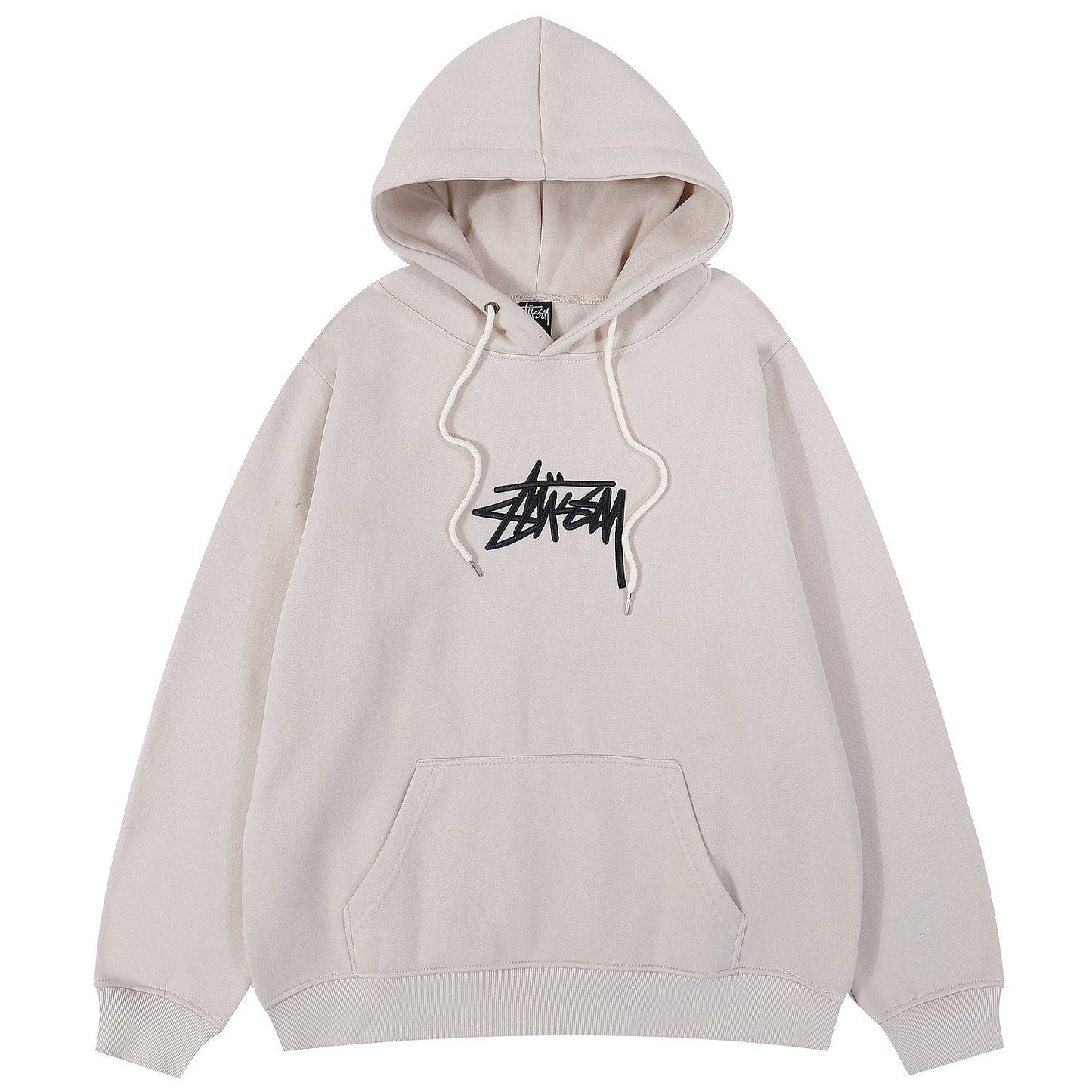 Stussy Hoodie Embroidered Fleece Fashion Hooded Sweater