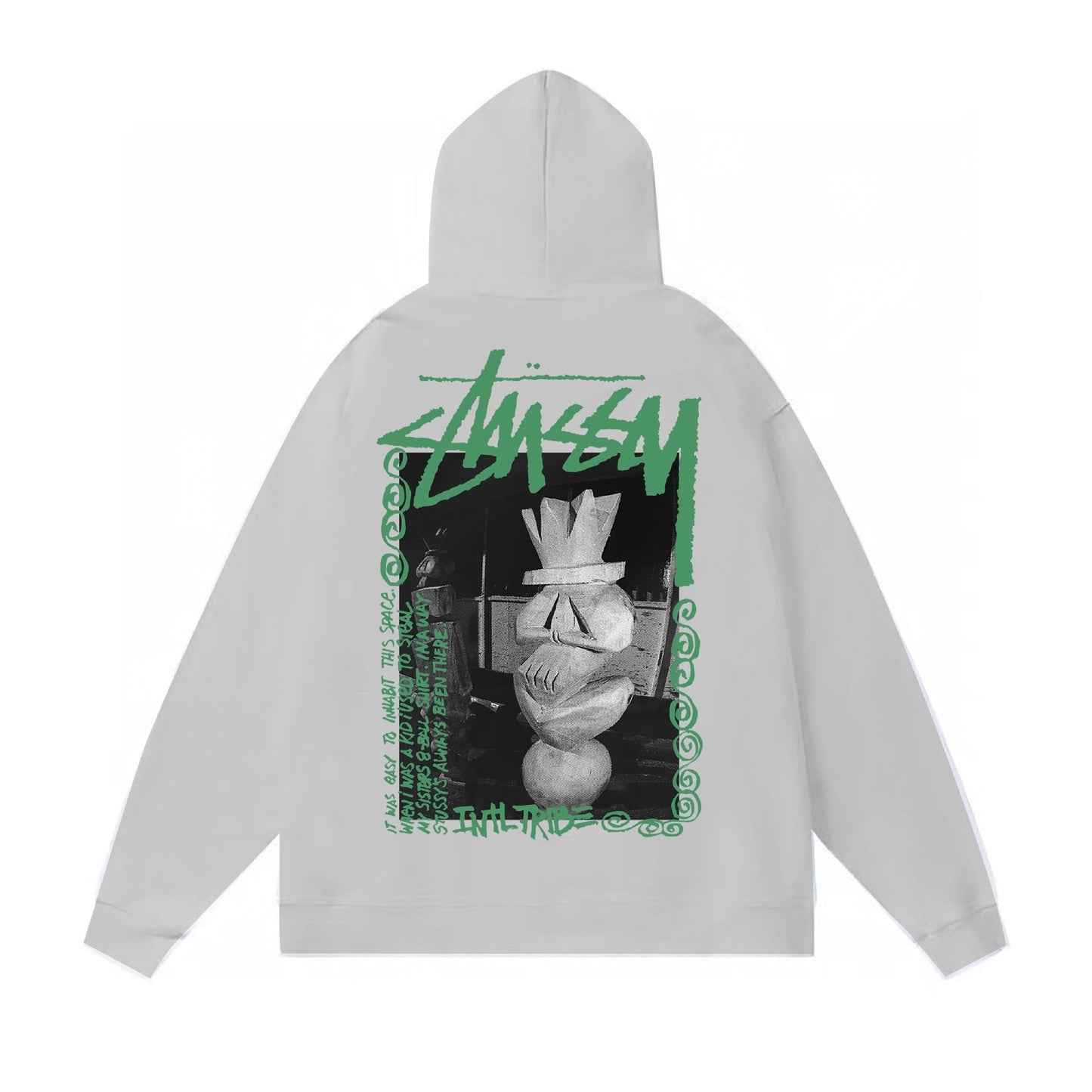 Stussy Hoodie Fall/Winter Fleece Hooded Sweater