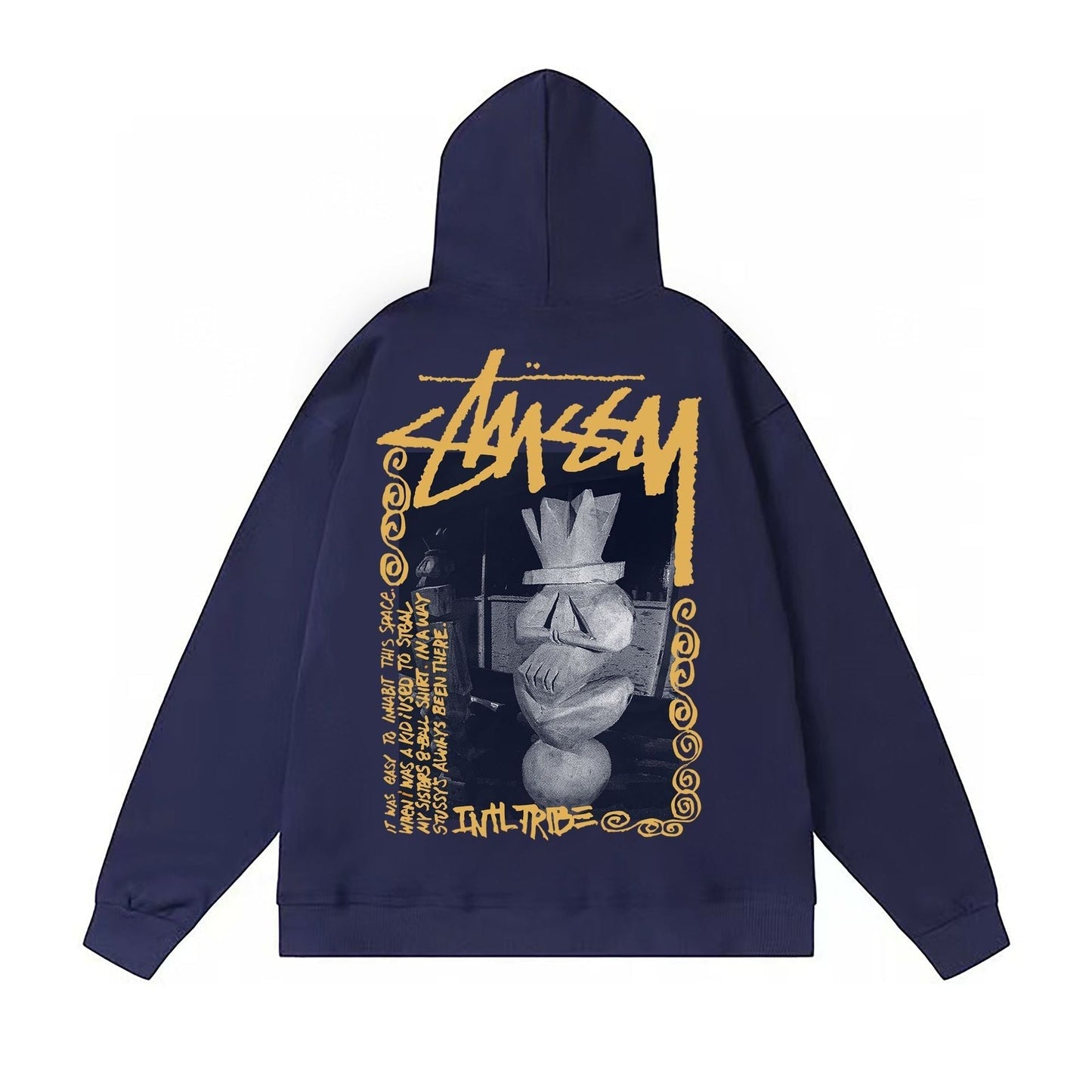 Stussy Hoodie Fall/Winter Fleece Hooded Sweater