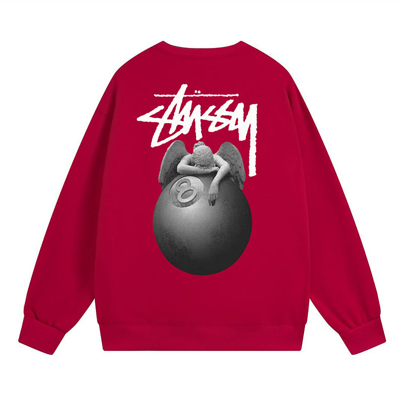 Stussy Sweatshirts Autumn/Winter Fleece Couple Sweatshirts