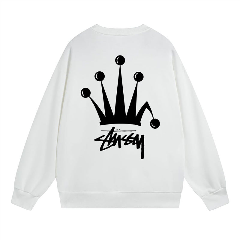 Stussy Sweatshirts Crew Neck Fleece Sweater