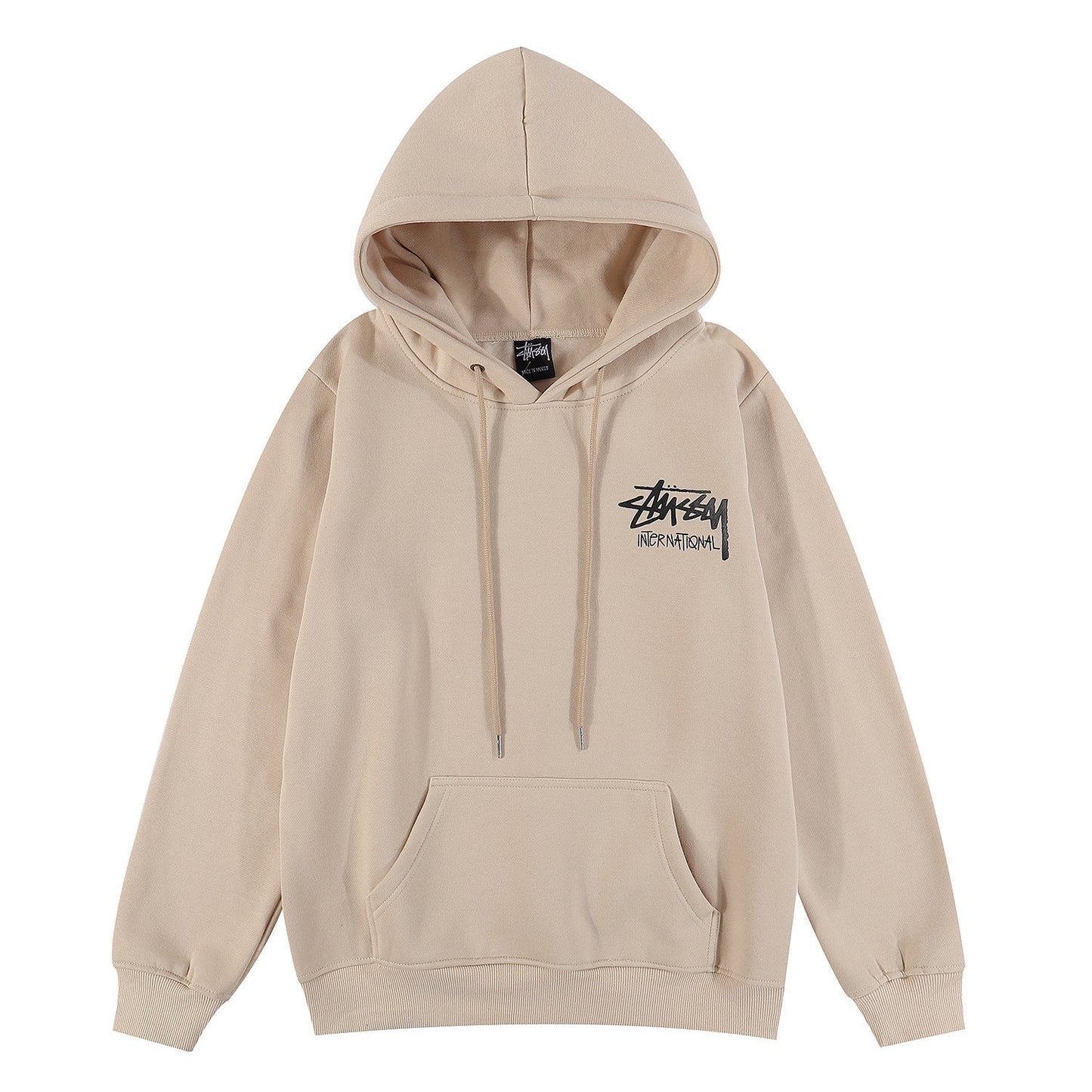 Stussy Hoodie Embroidered Fleece Fashion Hooded Sweater