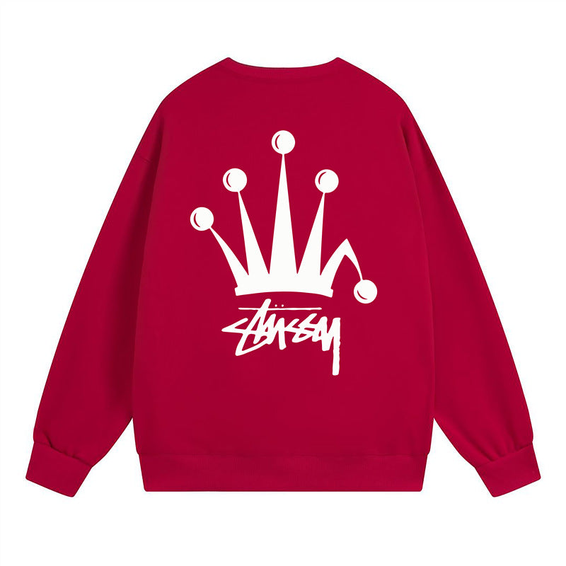 Stussy Sweatshirts Crew Neck Fleece Sweater