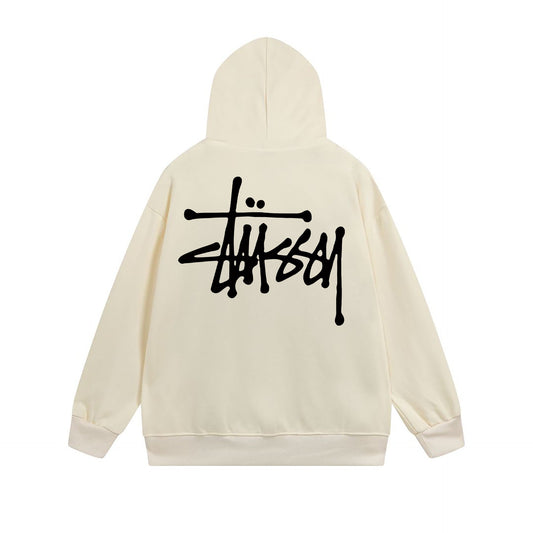 Stussy Hoodie Zip Cardigan Hooded Sweater
