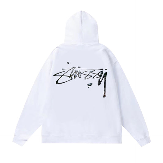 Stussy Hoodie Fall/Winter Fleece Hooded Sweater