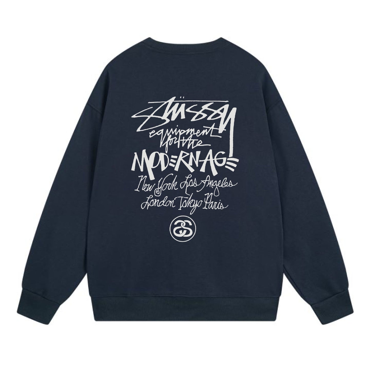 Stussy Sweatshirts Crew Neck Fleece Sweater