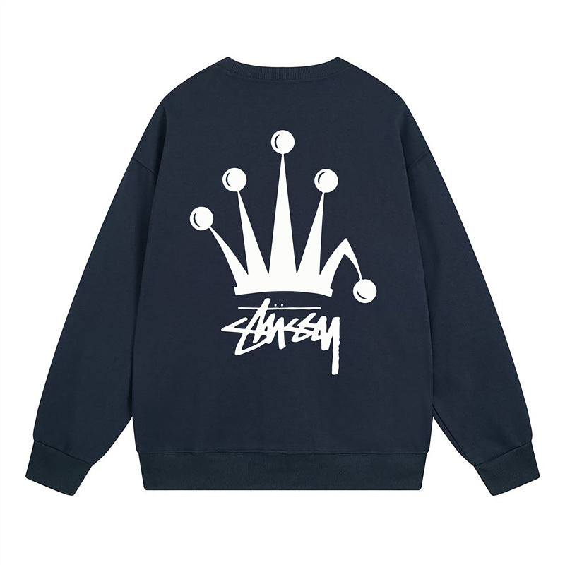 Stussy Sweatshirts Crew Neck Fleece Sweater