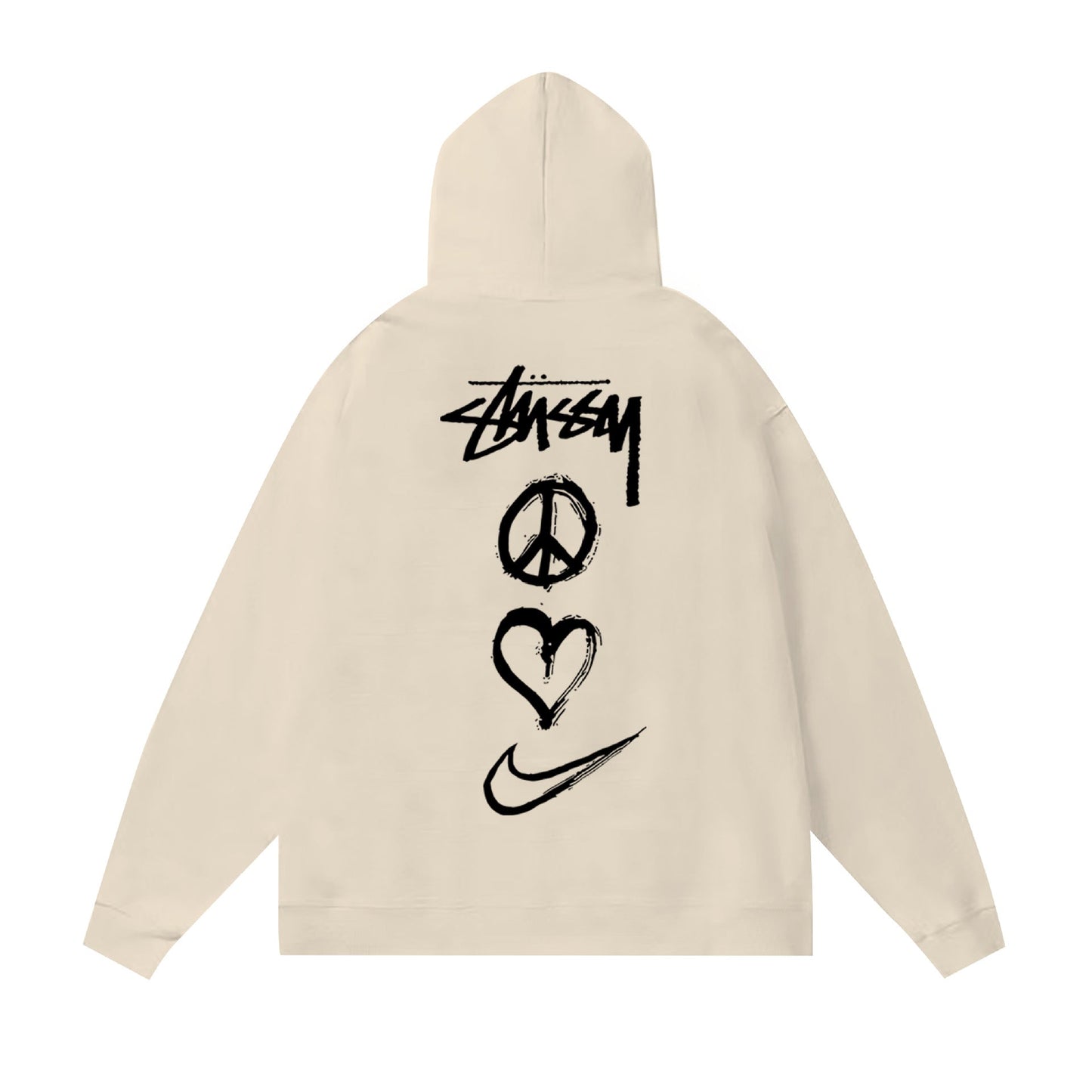 Stussy Hoodie Fall/Winter Fleece Hooded Sweater