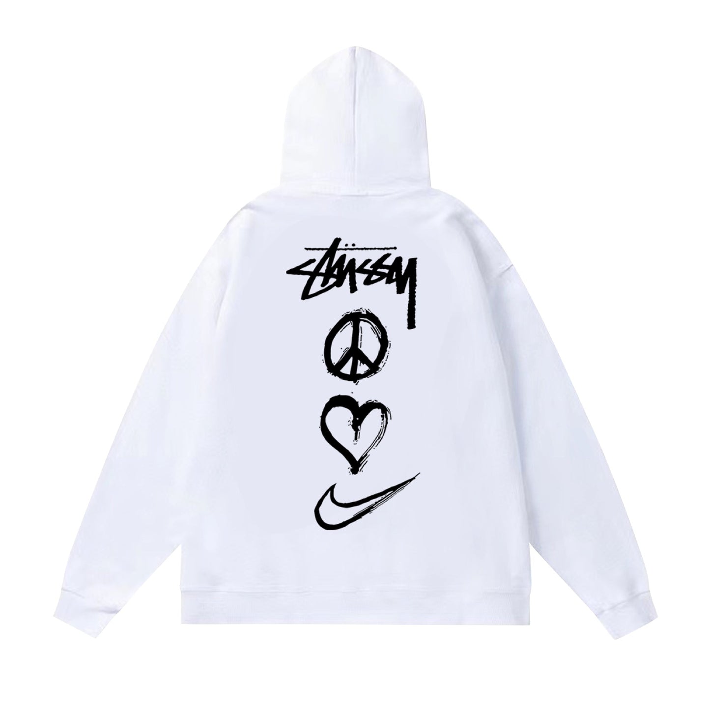 Stussy Hoodie Fall/Winter Fleece Hooded Sweater