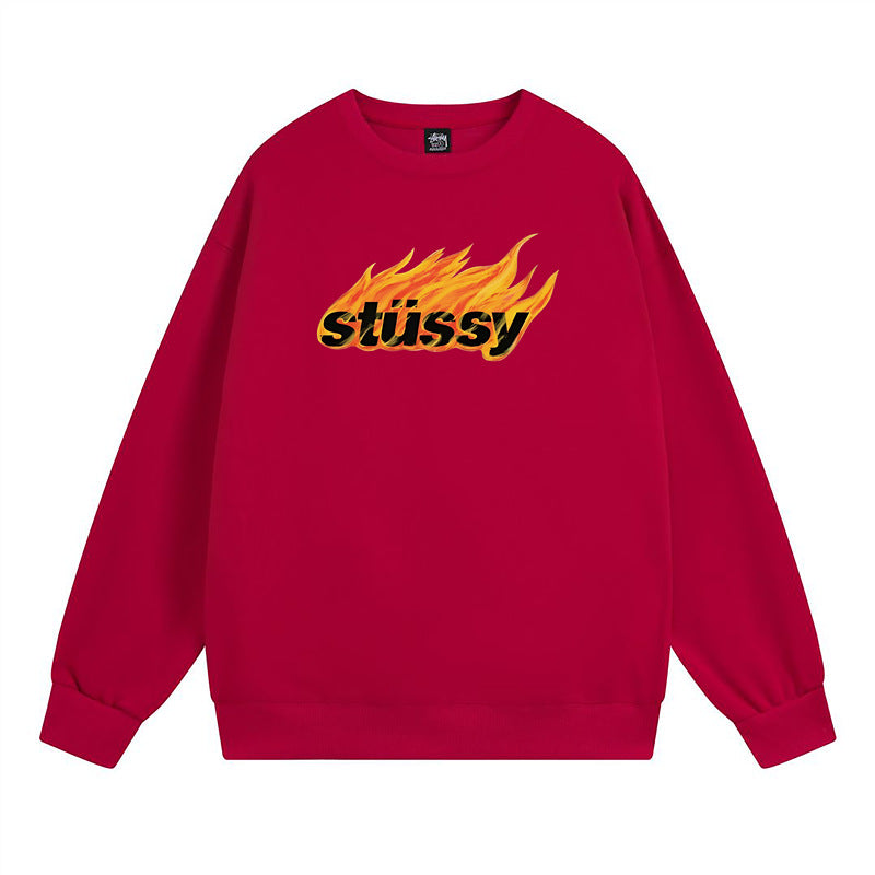 Stussy Sweatshirts Crew Neck Fleece Sweater