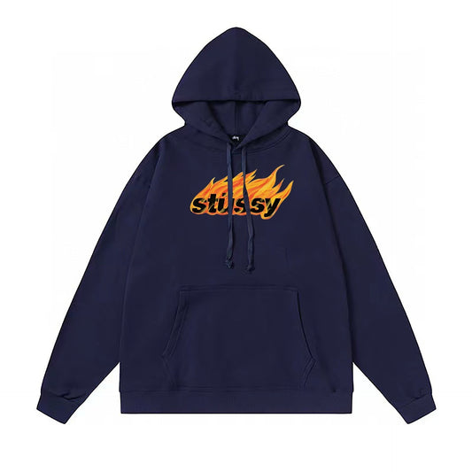 Stussy Hoodie Fall/Winter Fleece Hooded Sweater
