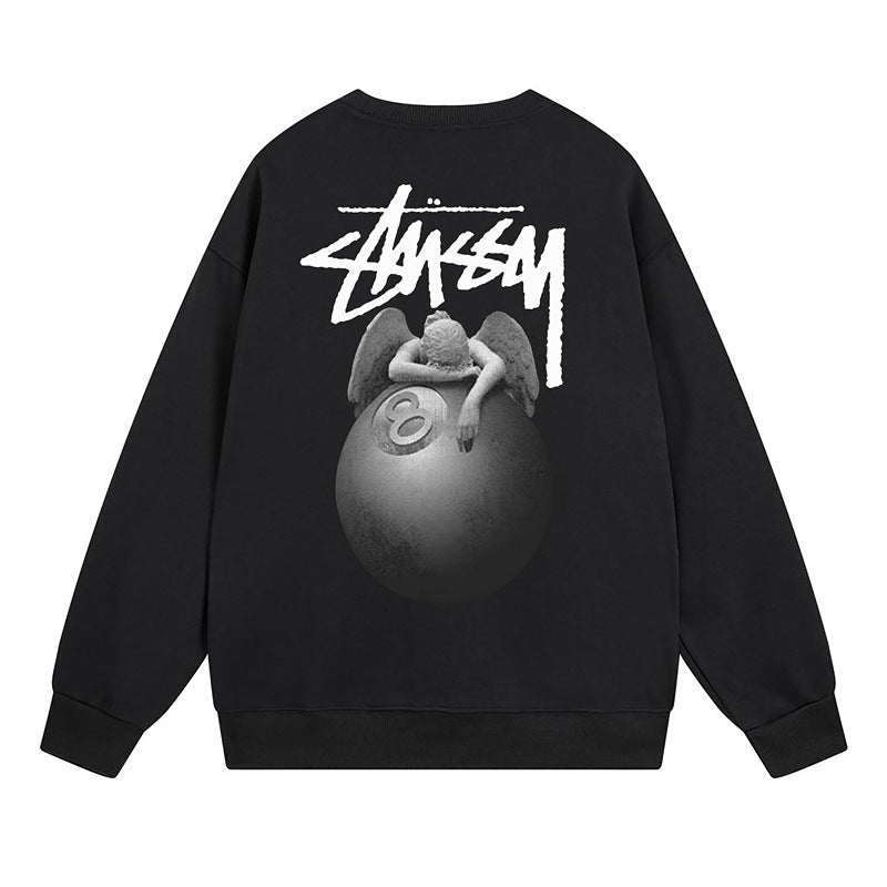 Stussy Sweatshirts Autumn/Winter Fleece Couple Sweatshirts