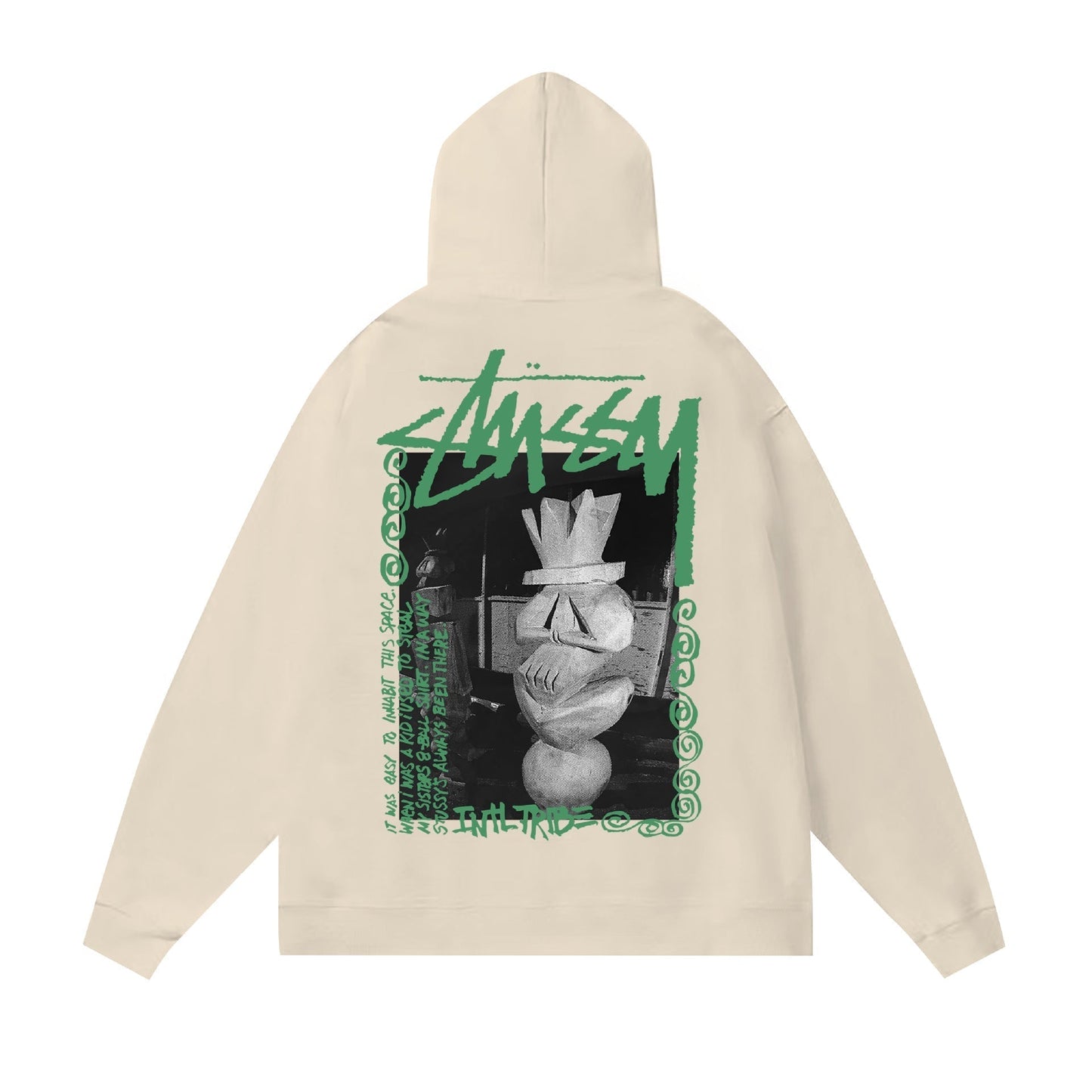 Stussy Hoodie Fall/Winter Fleece Hooded Sweater