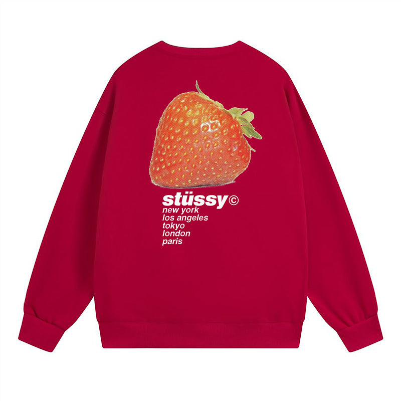 Stussy Sweatshirts Autumn/Winter Fleece Couple Sweatshirts