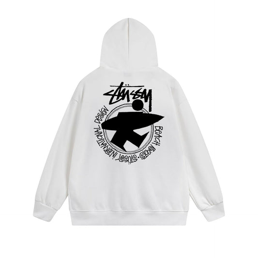Stussy Hoodie Zip Cardigan Hooded Sweater