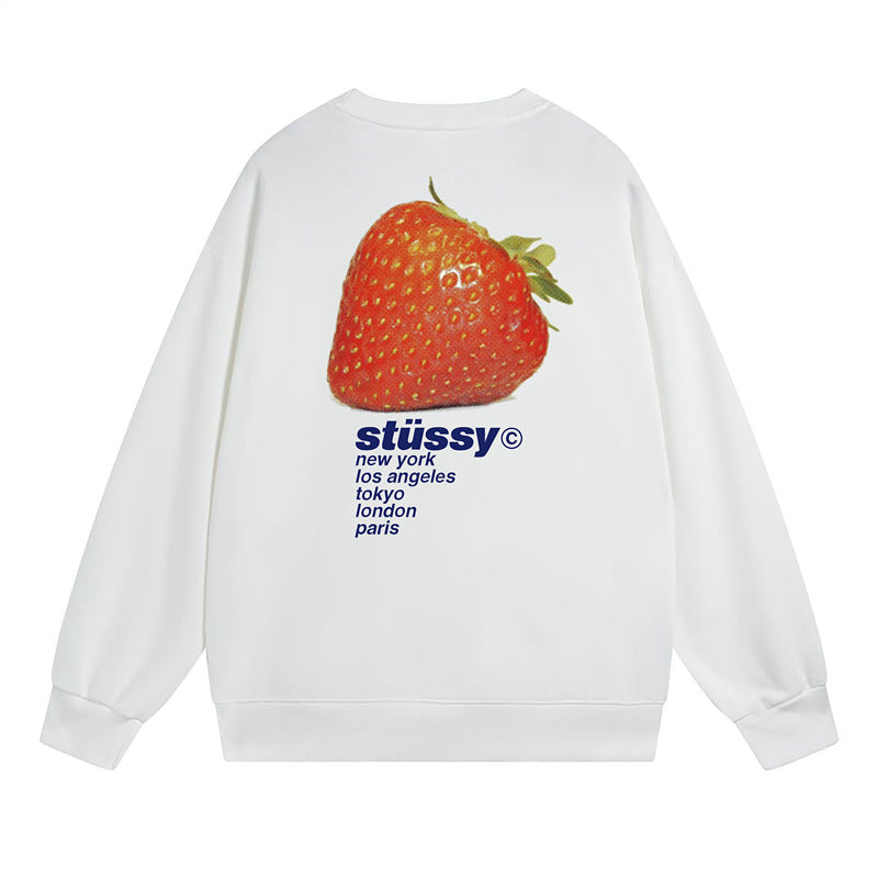 Stussy Sweatshirts Autumn/Winter Fleece Couple Sweatshirts