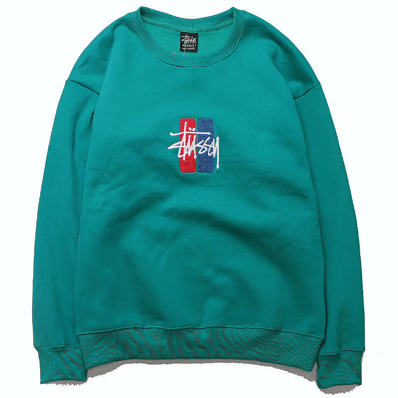 Stussy Sweatshirts Embroidered Fashion Sweater