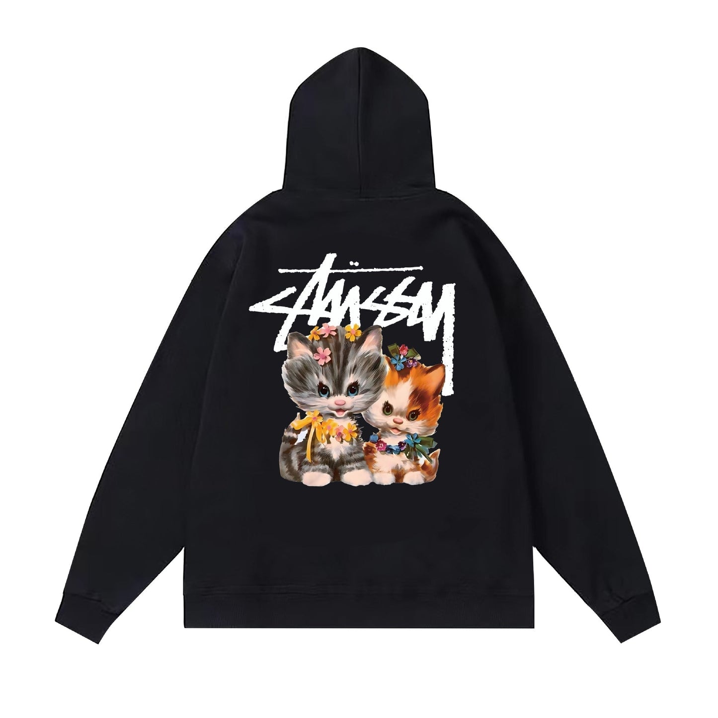 Stussy Hoodie Fall/Winter Fleece Hooded Sweater