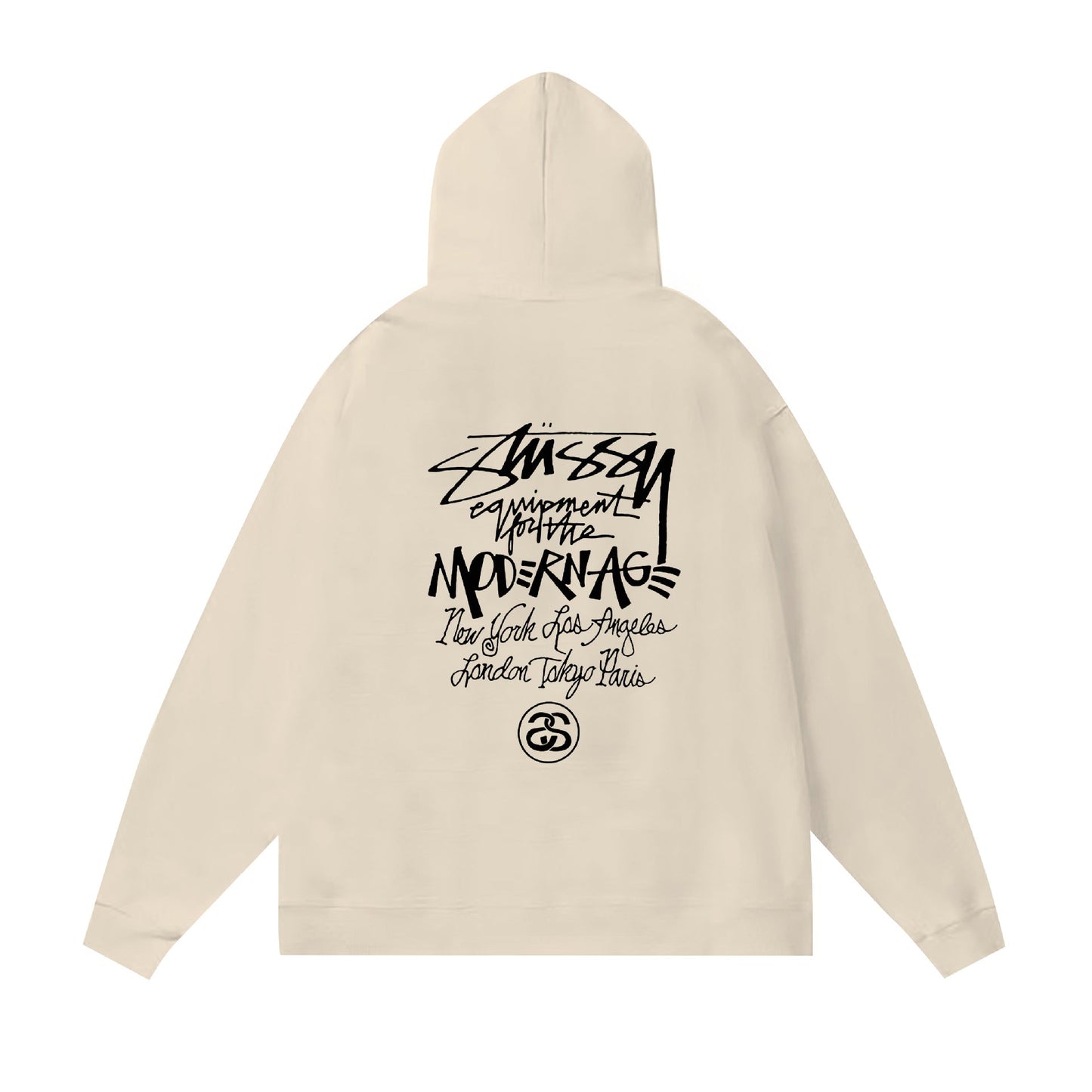 Stussy Hoodie Fall/Winter Fleece Hooded Sweater